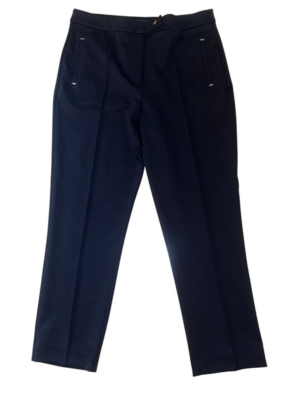 MARC NEW YORK  Womens Dark BRN Tapered Slacks/Pants Tab Front Size 10 Elegant